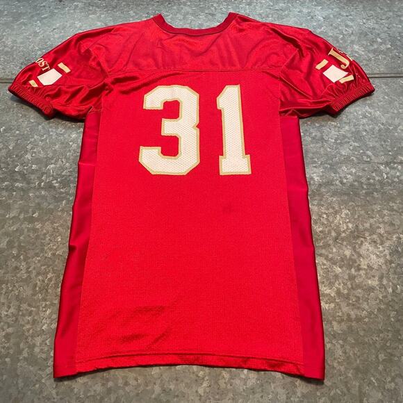 Vintage Jack Frost # 31 Football Jersey Mens Medium Rawlings Red - Picture 10 of 16